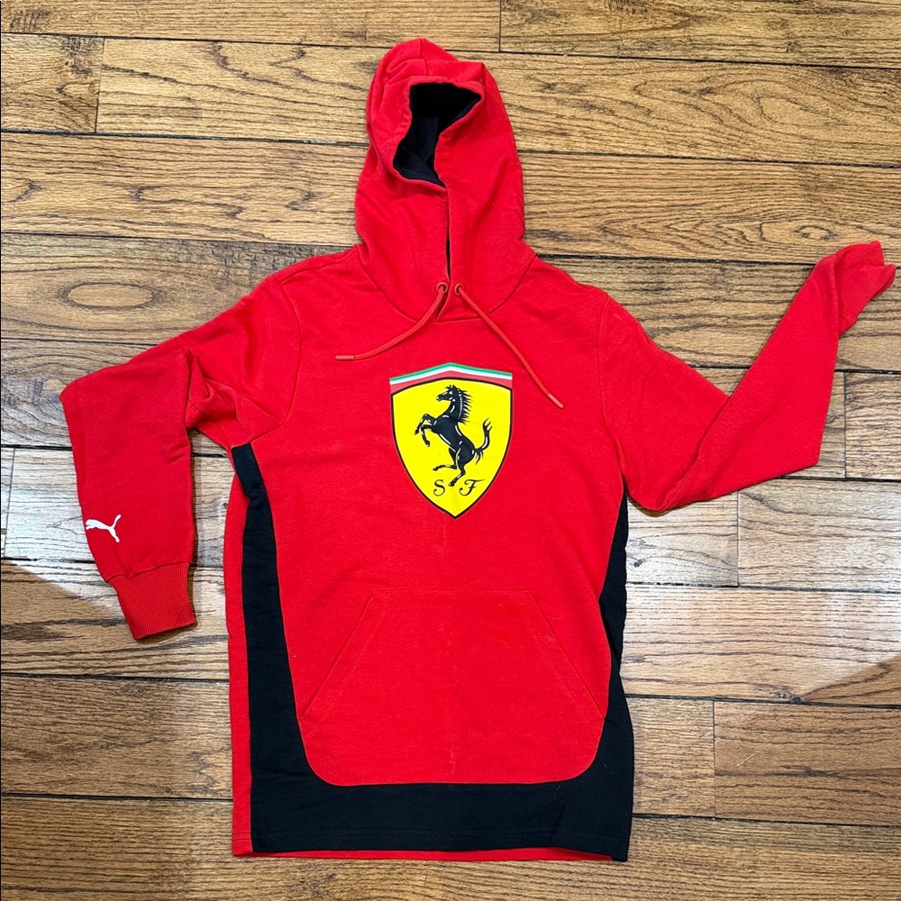 Puma Ferrari F1 Red Hooded Sweatshirt